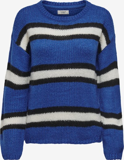 JACQUELINE de YONG Pullover 'Mara' i blå / sort / hvid, Produktvisning