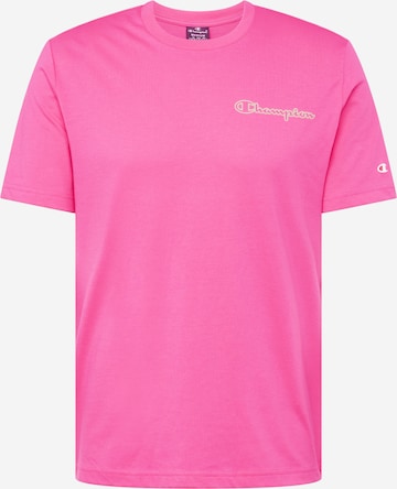 Champion Authentic Athletic Apparel T-Shirt in Pink: predná strana