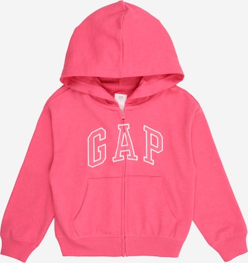 Veste de survêtement GAP en rose : devant