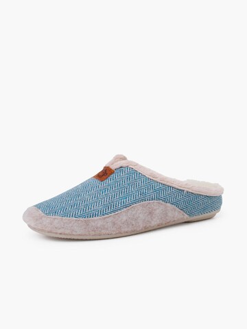 Pisamonas - Zapatillas de casa en azul: frente