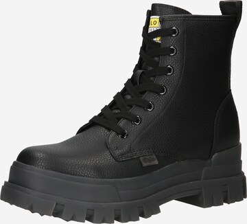 BUFFALO - Botas con cordones 'ASPHA RLD' en negro: frente