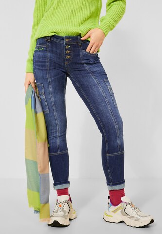 STREET ONE Skinny Jeans in Blue: front