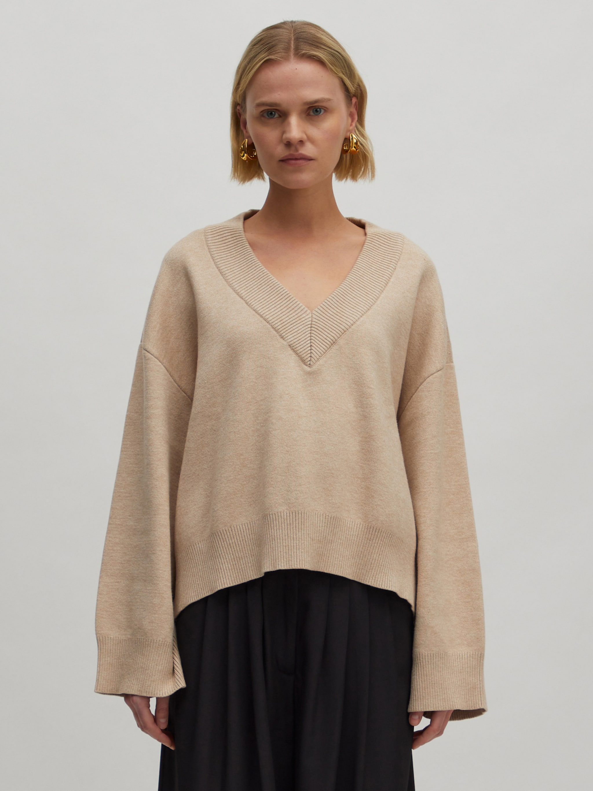 EDITED Produkte Pullover 'Fabiola ' beigemeliert