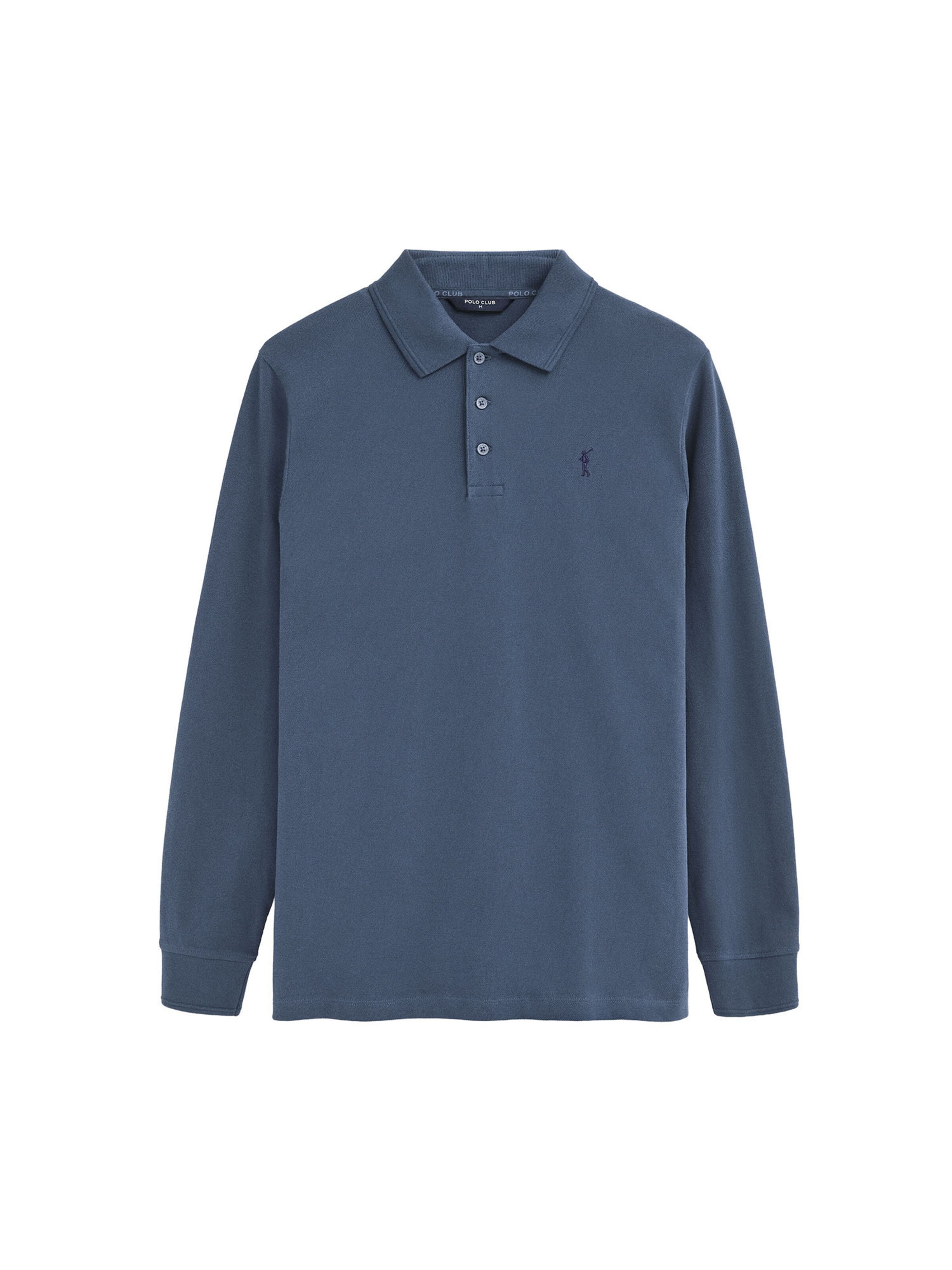 Polo Club Shirt in XXXL in blue denim, Produktansicht