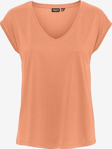 PIECES - Camiseta 'Kamala' en naranja: frente