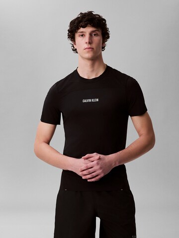 Calvin Klein Sport Performance shirt in Black: front