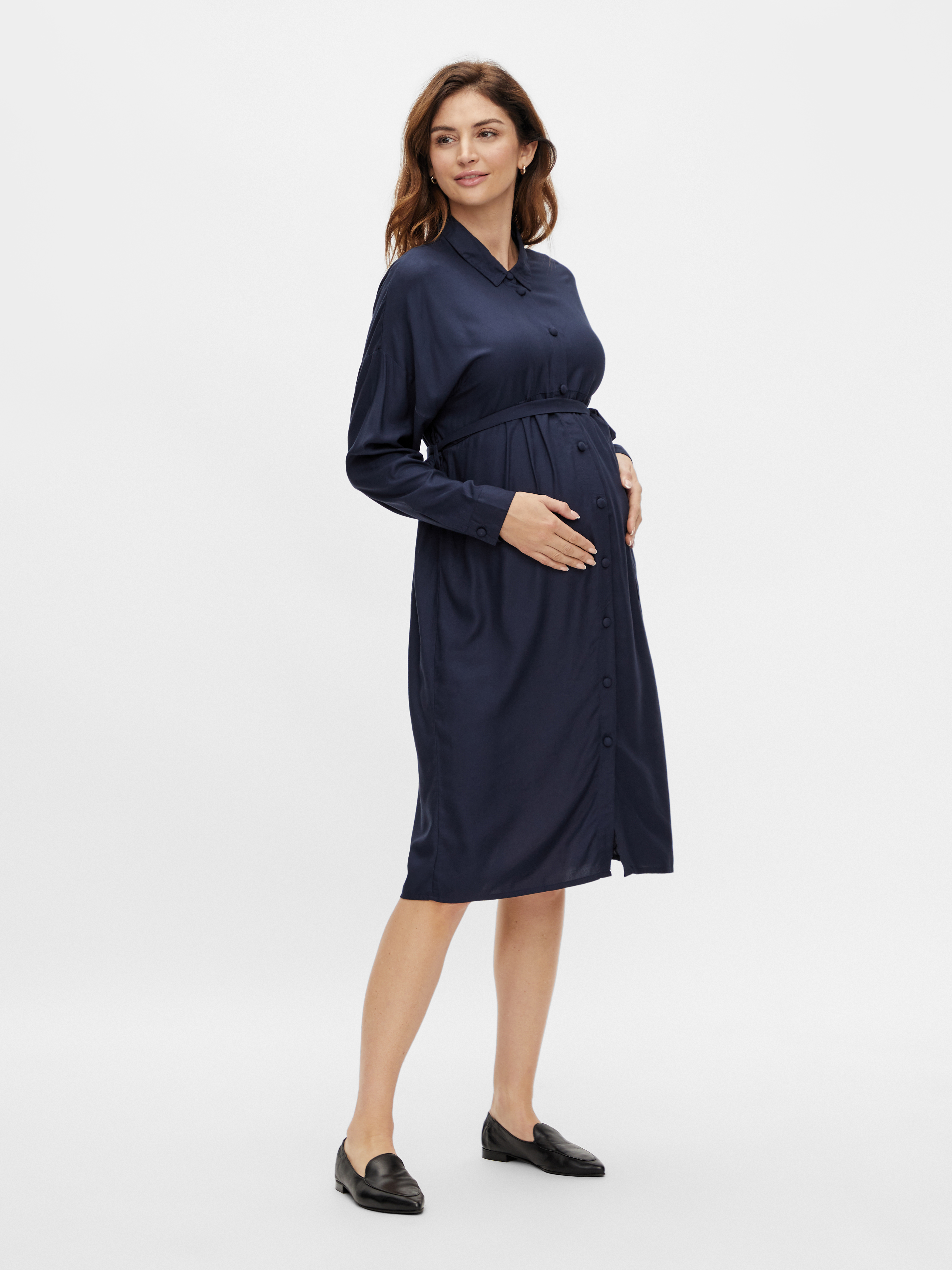 MAMALICIOUS Kleid in Navy 