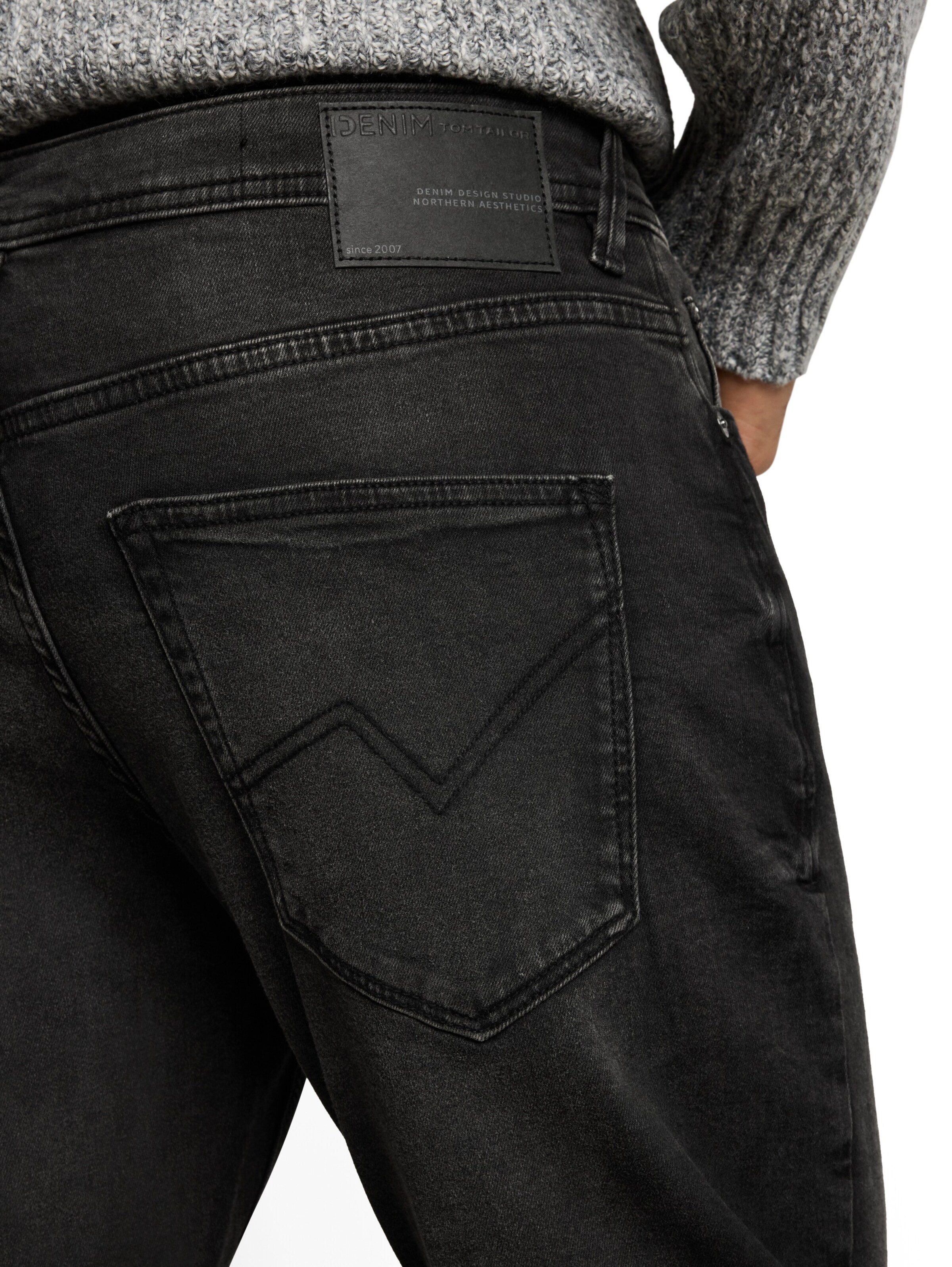 TOM TAILOR DENIM Ozke Kavbojke 'BRYDEN' | siva barva