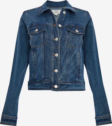 Threadbare Between-Season Jacket 'Rome' in Blue: front