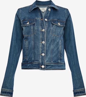 Threadbare Between-Season Jacket 'Rome' in Blue: front