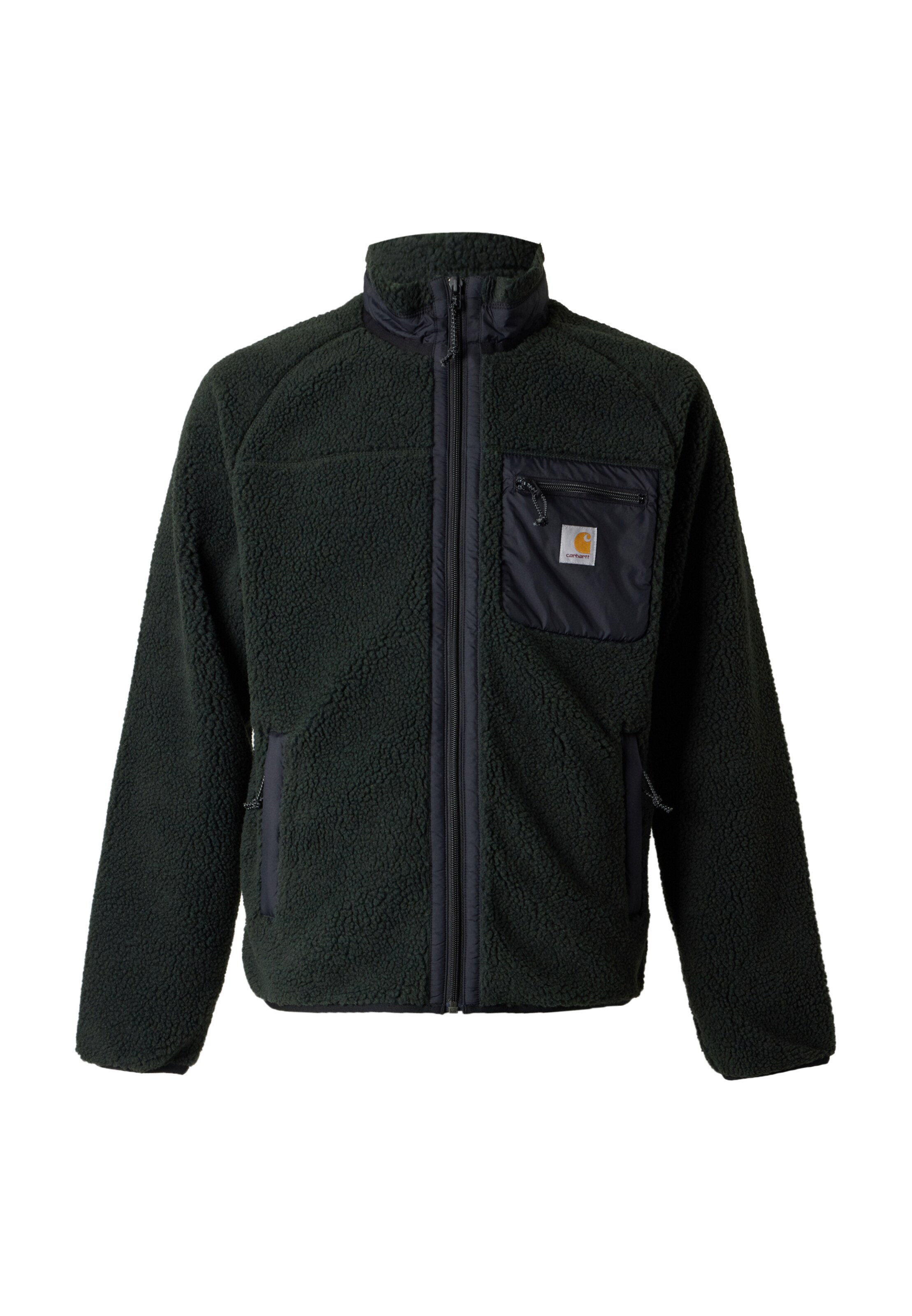 Carhartt WIP Ζακέτα φλις 'Prentis' σε μαύρο: μπροστά