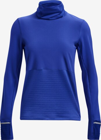 UNDER ARMOUR Functioneel shirt 'Qualifier Cold' in Blauw: voorkant