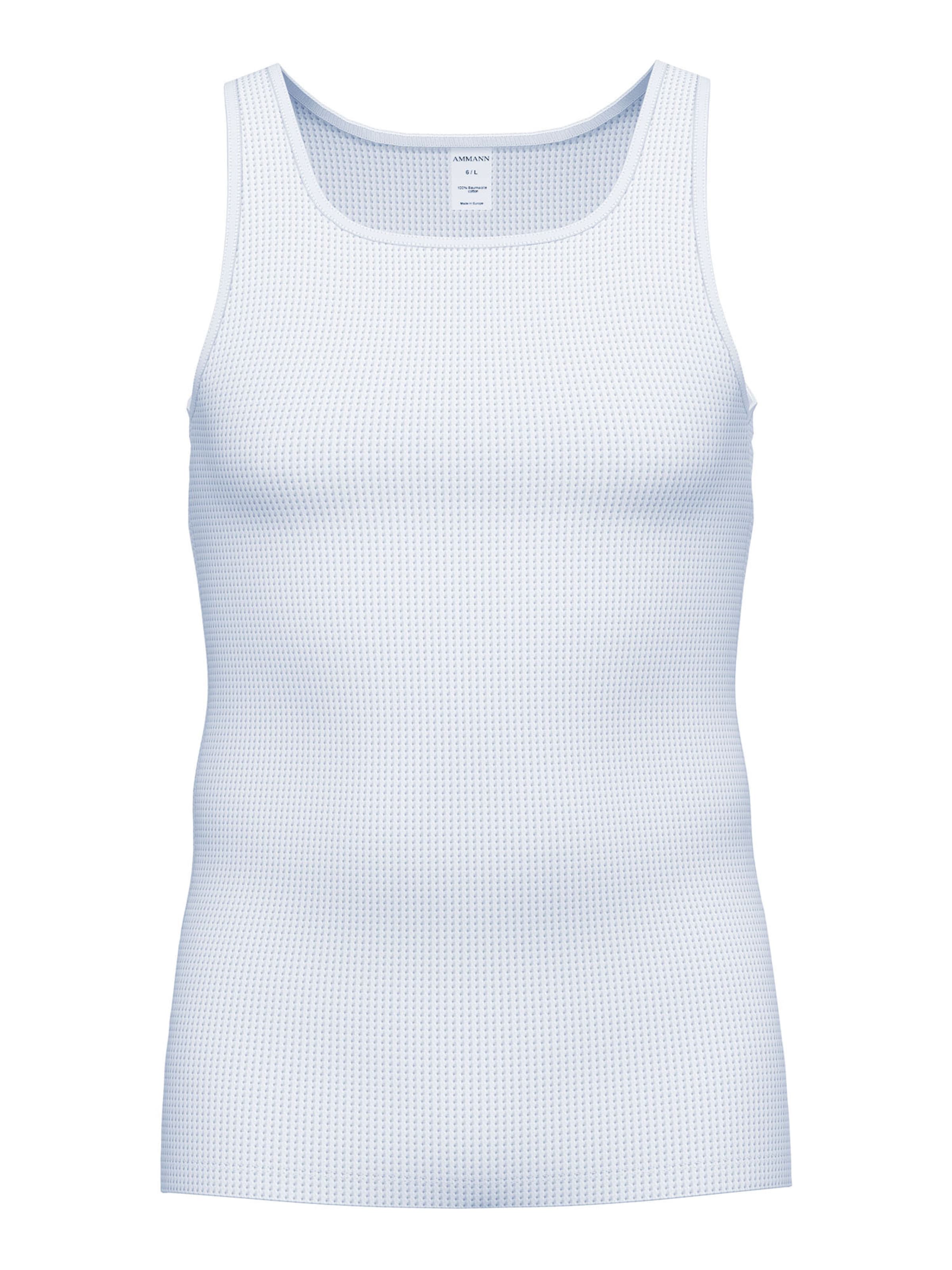 Maillot de corps ' Cotton Airo Athletic ' Ammann en blanc
