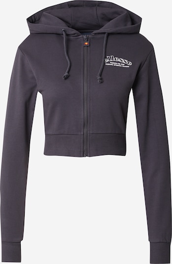 ELLESSE Gornji dio trenirke 'ZERMATT' u tamo siva / bijela, Pregled proizvoda