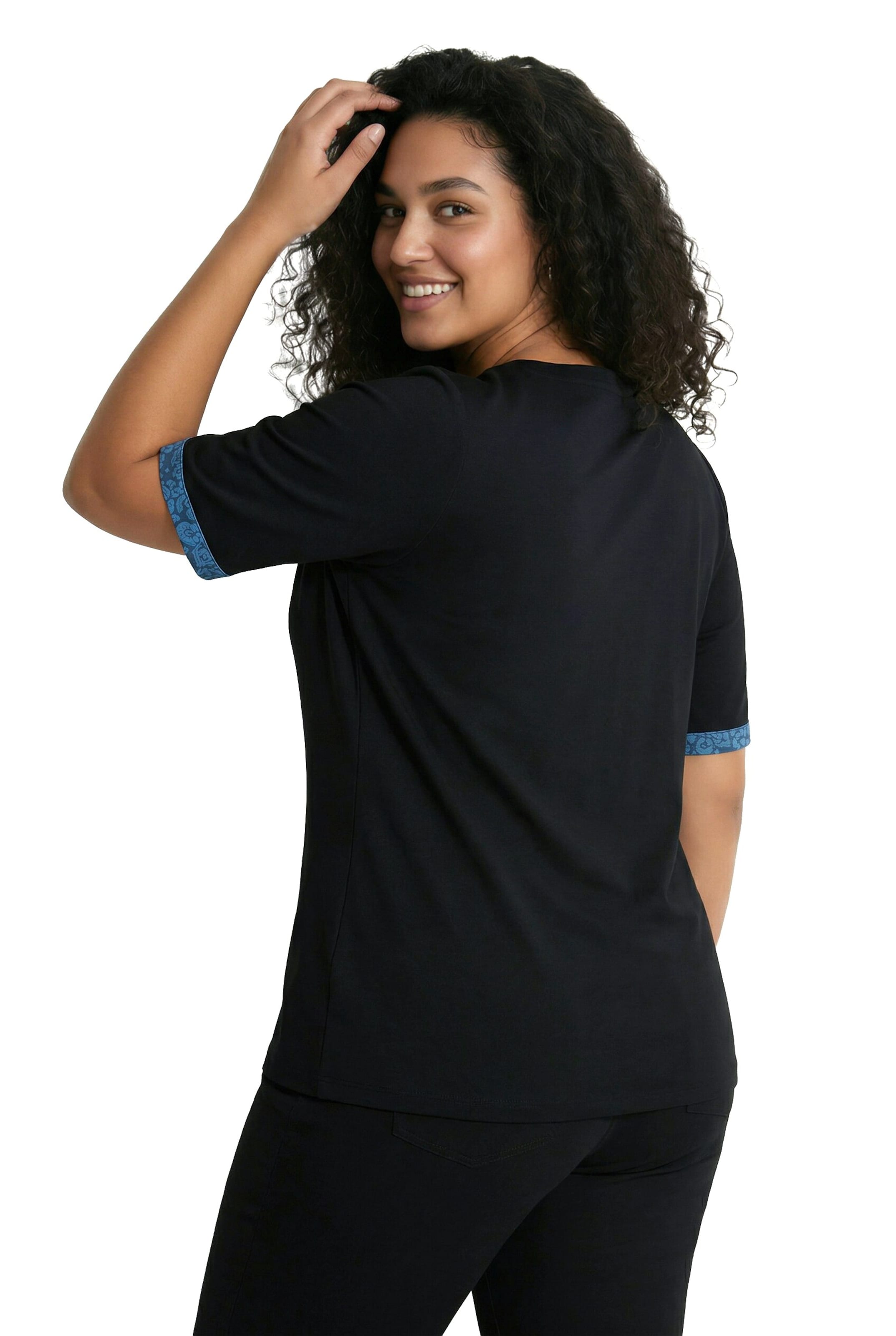 Ulla Popken Shirt in Schwarz
