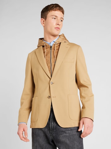 Coupe regular Veste de costume 'Hanry' BOSS en beige : devant