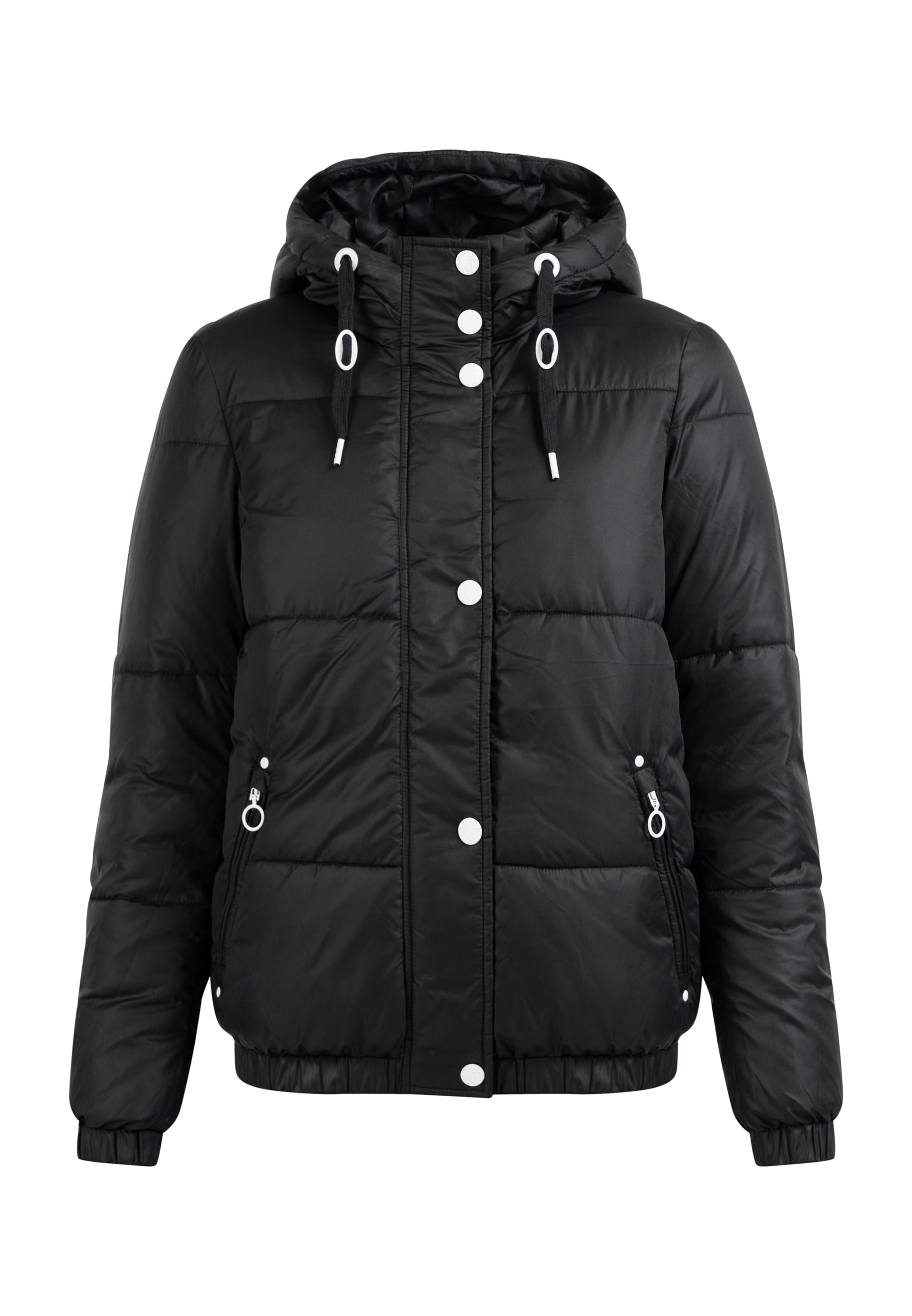 Geacă de iarnă de la DreiMaster Maritim pe negru: față