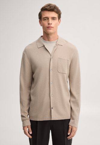 JOOP! Gebreid vest in Beige: voorkant