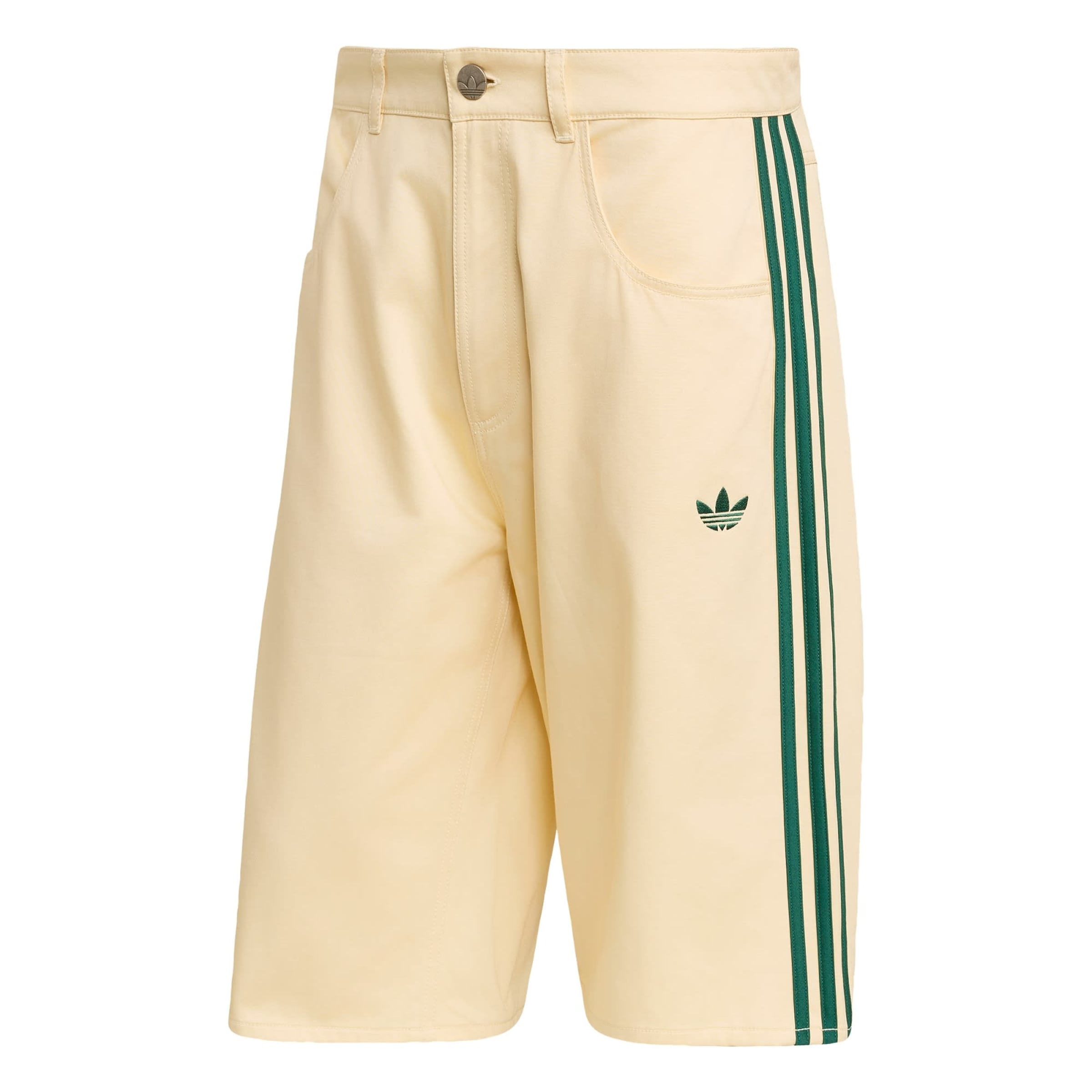 ADIDAS ORIGINALS - Loosefit Calças 'Firebird' em bege: frente