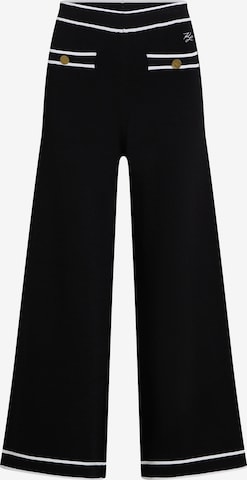 Karl Lagerfeld Wide Leg Housut värissä musta: etupuoli