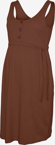 MAMALICIOUS Kleid 'Evi Lia' in Braun: Vorderseite