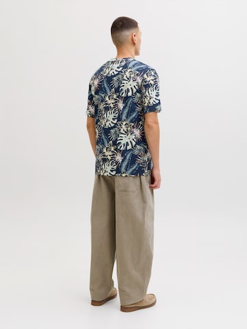 JACK & JONES Bluser & t-shirts 'JJHONOLULU' i blå