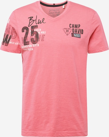 CAMP DAVID T-Shirt in Pink: predná strana