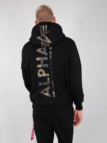 ALPHA INDUSTRIES Sweatshirt in Zwart