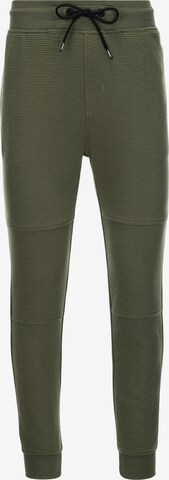 Effilé Pantalon 'PASK-0129' Ombre en vert : devant