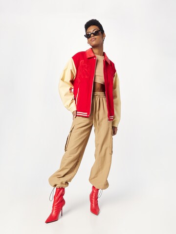 House of Sunny Between-season jacket 'TAKE A TRIP' in Red