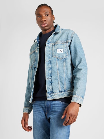 Veste mi-saison Calvin Klein Jeans en bleu : devant