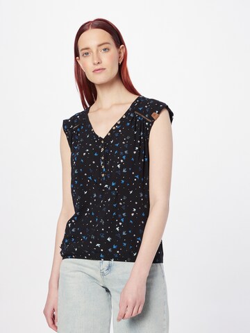 Ragwear Blouse 'SALTTY' in Black: front