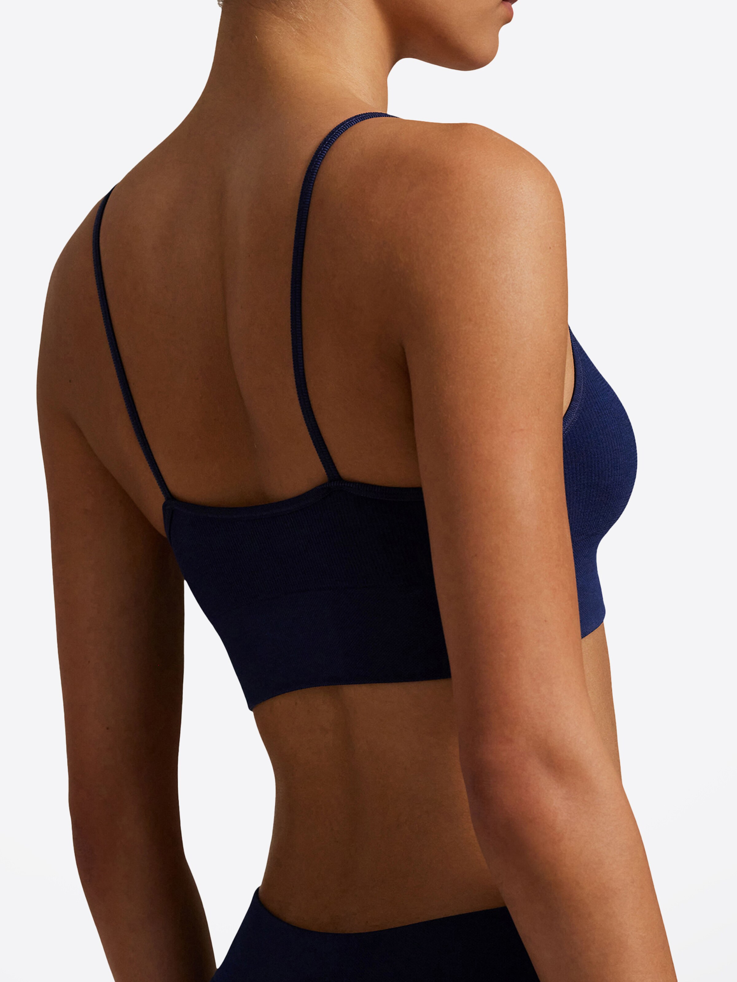 Polo Ralph Lauren Bustier BH ' Ribbed Seamless ' in Blauw