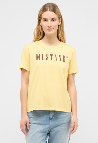 MUSTANG Shirt 'Floris' in Yellow: front