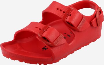 BIRKENSTOCK Open schoenen 'Milano' in Rood: voorkant