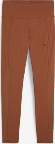 PUMA Slimfit Sportbroek 'STUDIO' in Bruin: voorkant