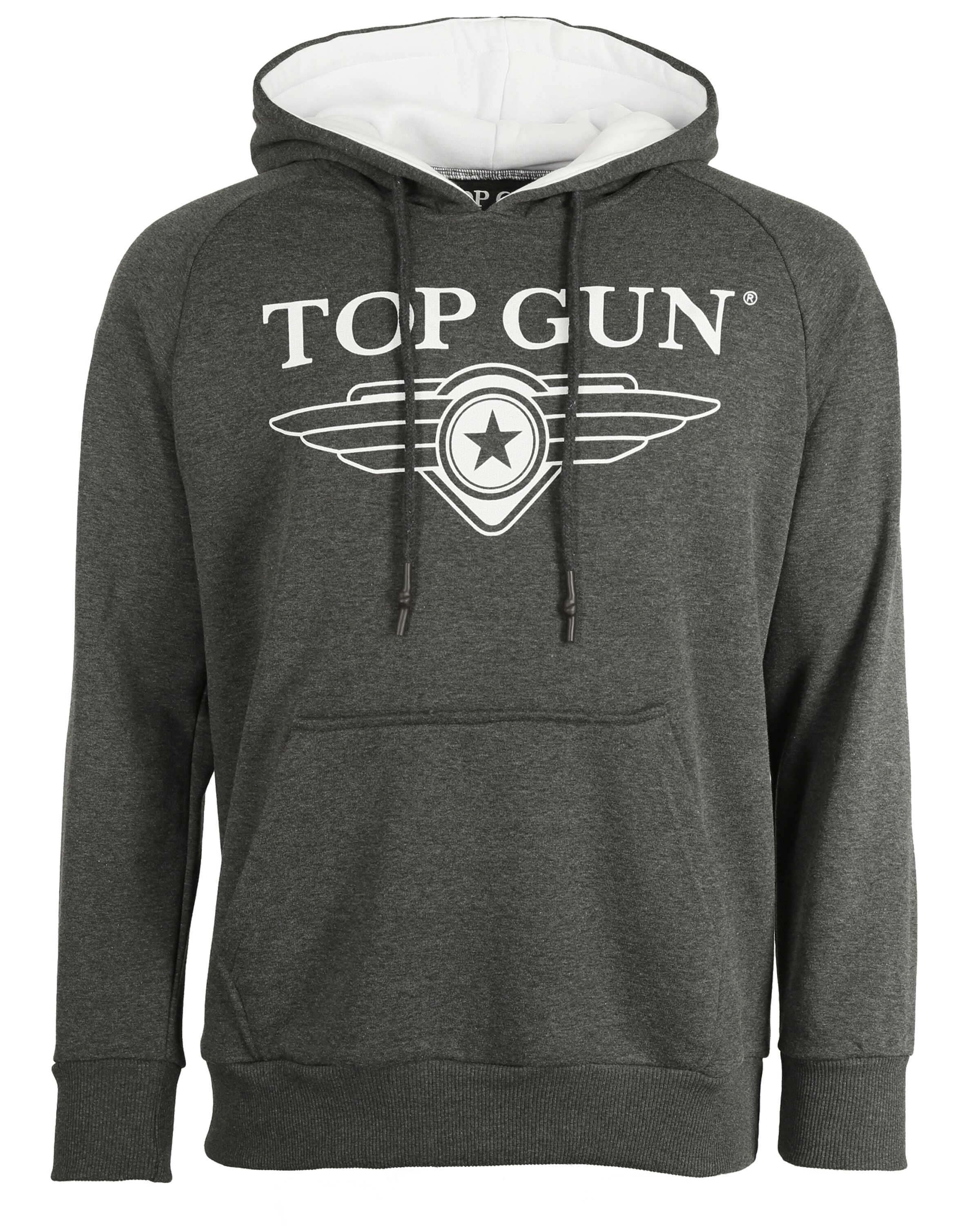 TOP GUN Sweatshirt 'TG20201043' in Grijs: voorkant