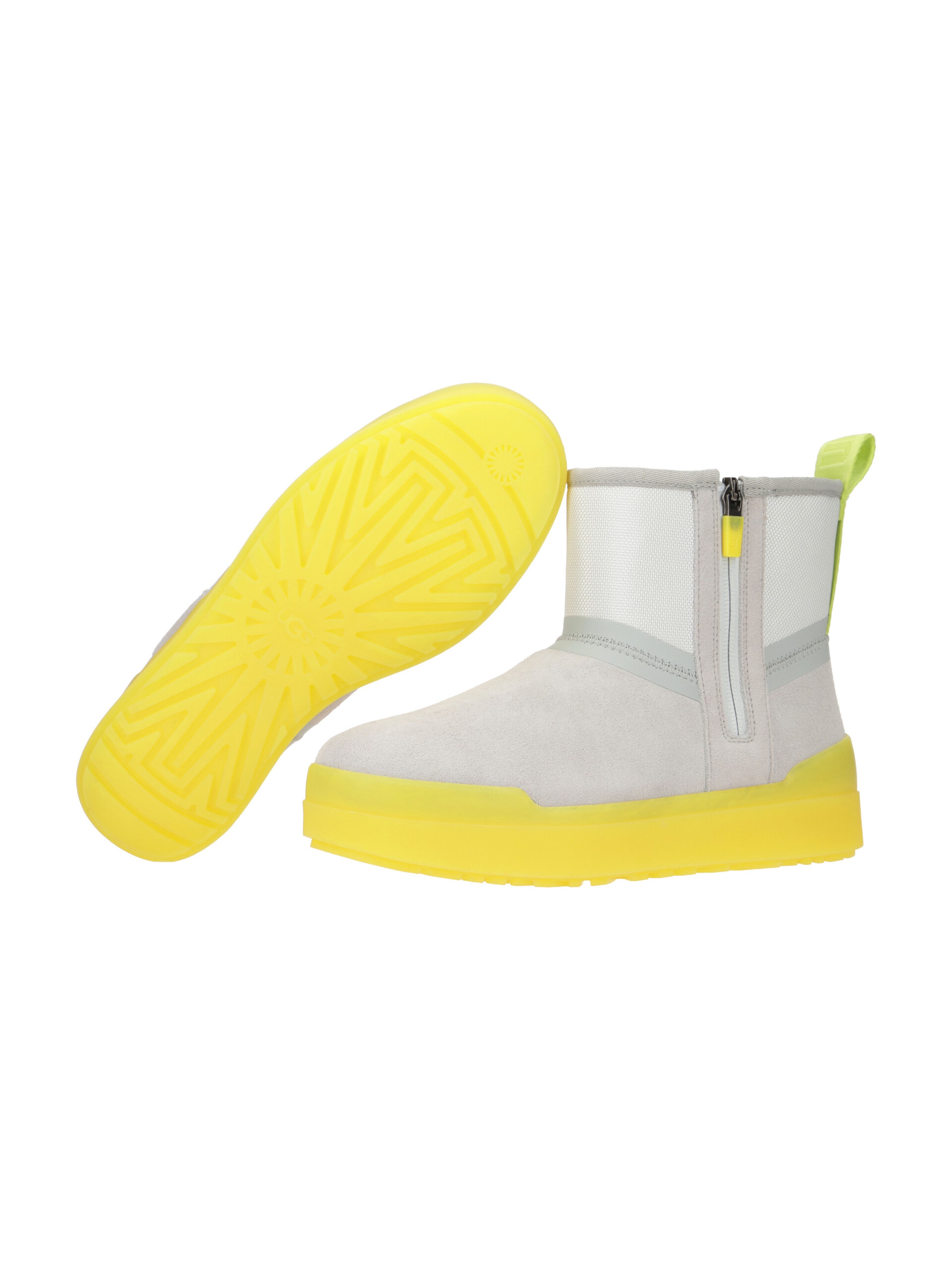 UGG Boots 'UGG Classic Tech Mini Stiefel Boots grau gelb' in Grey
