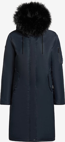 Manteau d’hiver 'Jilla' khujo en bleu : devant