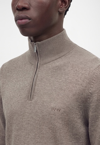 BOSS Pullover 'Ebenji' in Braun