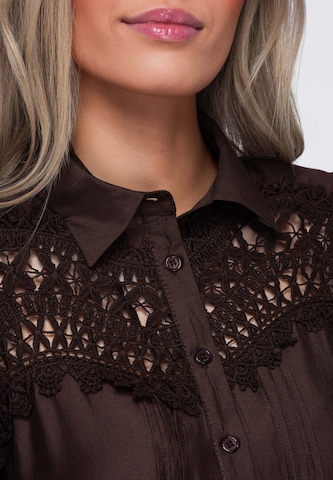 Ombre Blouse in Brown