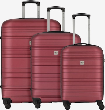 Ensemble de bagages 'Paradise' CHECK.IN en rouge : devant