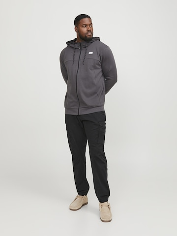 Jack & Jones Plus regular Cargobukser 'Paul' i grå