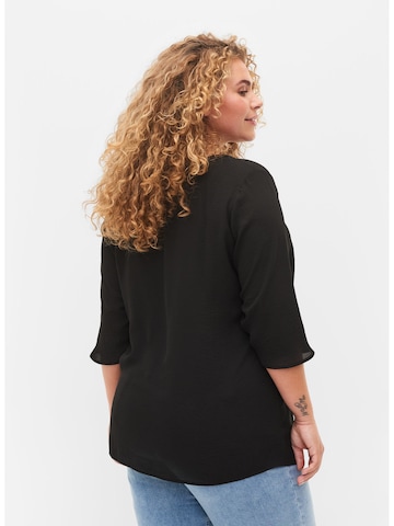 Camicia da donna 'Ehuiju' di Zizzi in nero