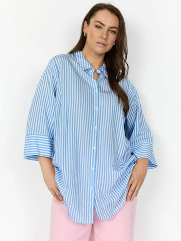 Wasabi Concept Shirt ' WA-CORINN 2 ' in Blauw: voorkant