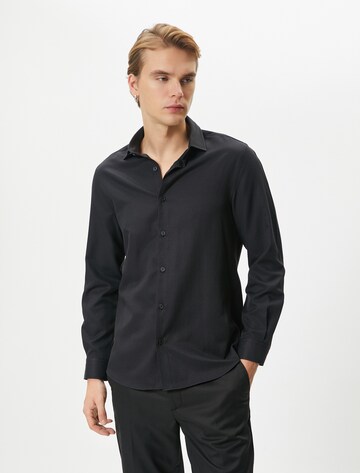 Koton Regular Fit Hemd in Schwarz: Vorderseite
