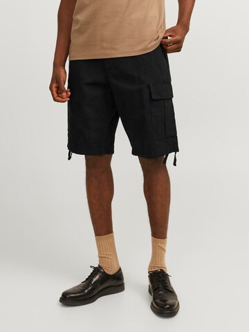 JACK & JONES Regular Cargo trousers 'COLE BARKLEY' in Black: front