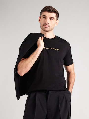 ARMANI EXCHANGE Μπλουζάκι σε μαύρο: μπροστά