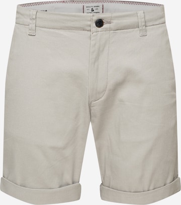 JACK & JONES - Calças chino 'DAVE' em cinzento: frente