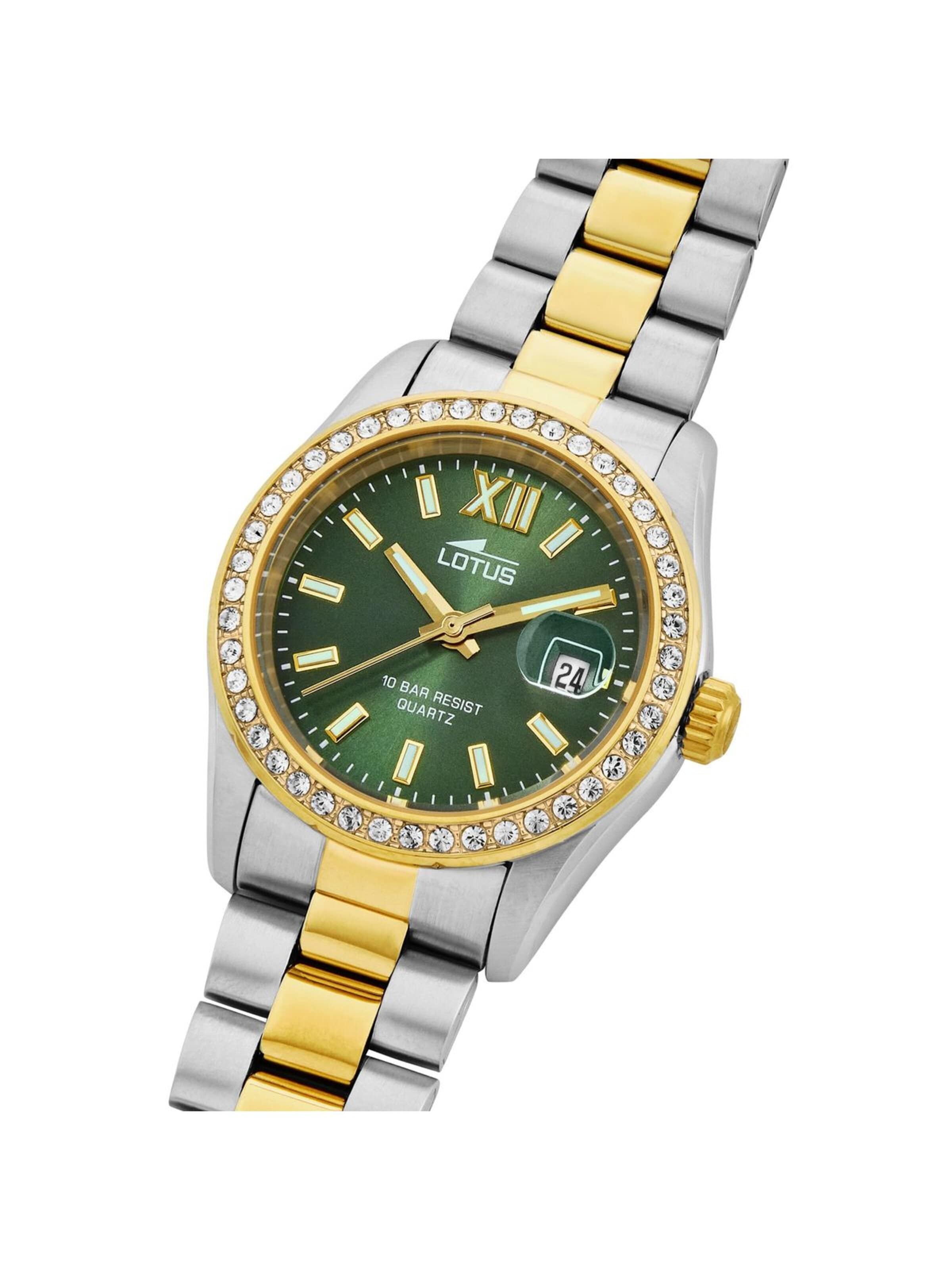 Montre à affichage analogique 'Lotus - Watch Freedom - Quartz watch movement - Watch case width: 32.5 mm' Lotus en vert